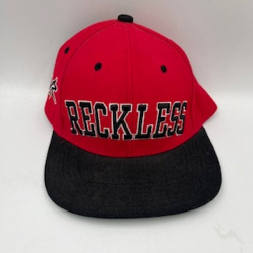 Reckless- Young And Reckless‎ Red And Black SnapBack Adjustable Hat Cap